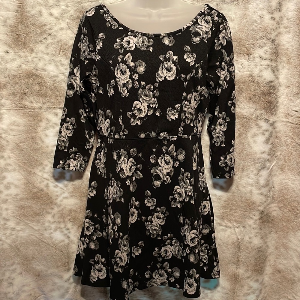 Floral rose dress